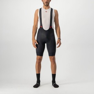 Black Men Castelli COMPETIZIONE Bib Shorts | 427608LYP