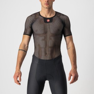 Black Men Castelli CORE MESH 3 SS Base Layer | 049356RPY