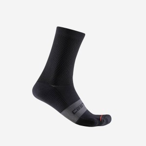 Black Men Castelli ESPRESSO 15 Socks | 798345BDM