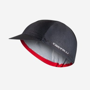 Black Men Castelli ROSSO CORSA 2 Cap | 798314ETD