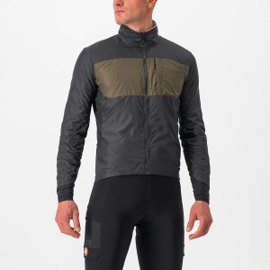 Black Men Castelli UNLIMITED PUFFY Jackets | 791253RBF