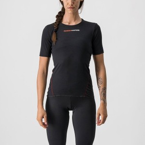 Black Women Castelli PROSECCO TECH W SHORT SLEEVE Base Layer | 046813HXG