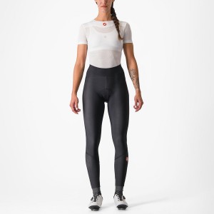 Black / Black Women Castelli VELOCISSIMA THERMAL Leggings | 451837HZS