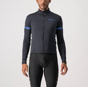 Black / Blue Men Castelli FONDO 2 FZ Jersey | 209134BFZ