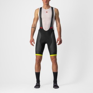 Black / Light Green Men Castelli COMPETIZIONE KIT Bib Shorts | 376851MHW