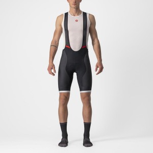 Black / Silver Grey Men Castelli COMPETIZIONE KIT Bib Shorts | 036419BHK