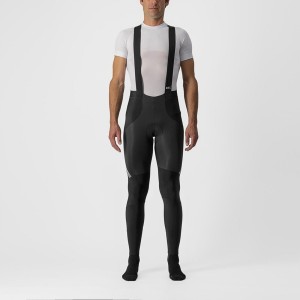 Black / Silver Men Castelli SORPASSO RoS Bib Tights | 671392JDM