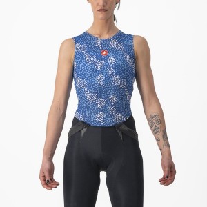 Blue Women Castelli PRO MESH 4 W SLEEVELESS Base Layer | 957104DXG