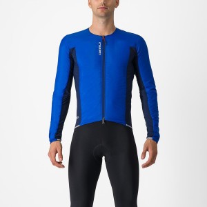 Blue / Blue Men Castelli FLY JACK-SEY Jackets | 943862TFR