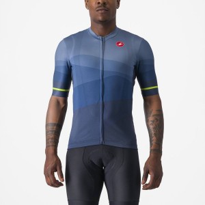 Blue / Light Grey Blue Men Castelli ORIZZONTE Jersey | 380129FBM