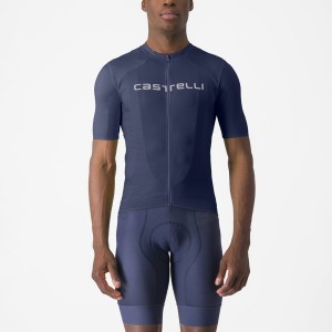 Blue / White Men Castelli PROLOGO LITE Jersey | 201485PQH