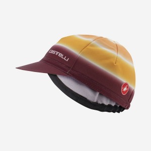 Brown / Burgundy Women Castelli DOLCE Cap | 604953FDN