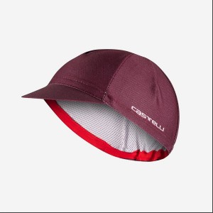 Deep Burgundy Men Castelli ROSSO CORSA 2 Cap | 476150YGE