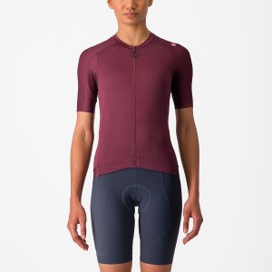 Deep Burgundy / Deep Burgundy Women Castelli ESPRESSO W Jersey | 593814MLN