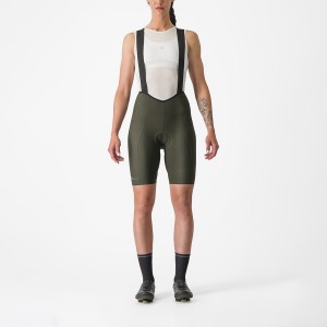 Deep Green Women Castelli ESPRESSO W DT Bib Shorts | 846032USR