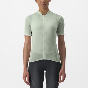 Green Women Castelli ANIMA 4 Jersey | 420159KJR