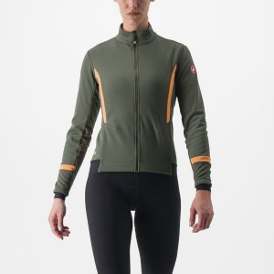 Green Women Castelli DINAMICA 2 Jackets | 324916XBG