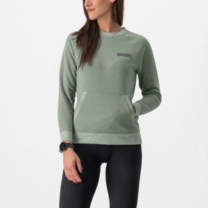 Green Women Castelli LOGO W SWEATSHIRT Casual | 351726CPM