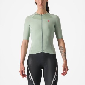 Green / Blue Women Castelli VELOCISSIMA 2 Jersey | 081435BDW