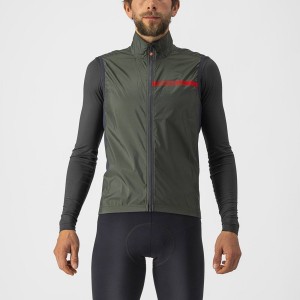 Green / Dark Grey Men Castelli SQUADRA STRETCH Vest | 102364THG