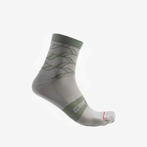 Grey Women Castelli CLIMBER'S 3.0 12 CM Socks | 879430AXW