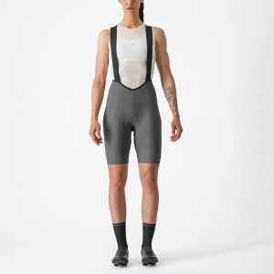 Grey Women Castelli ESPRESSO W DT Bib Shorts | 710435PYT