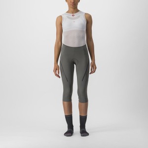 Grey / Dark Grey Women Castelli VELOCISSIMA 3 KNICKER Leggings | 348961JAG