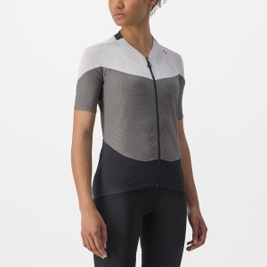 Grey / Silver Grey Women Castelli GRADIENT COLOR BLOCK Jersey | 941627QYP