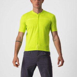 Light Green Men Castelli UNLIMITED ALLROAD Jersey | 430961ZEA