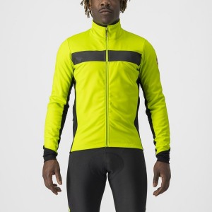 Light Green / Black Men Castelli RADDOPPIA 3 Jackets | 197065OMU