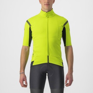 Light Green / Dark Grey Men Castelli GABBA RoS 2 Jackets | 619038MNP