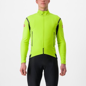 Light Green / Dark Grey Men Castelli PERFETTO RoS 2 Jackets | 901483ZPN