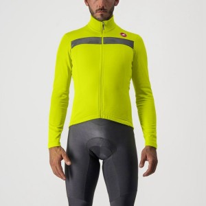 Light Green / Silver Men Castelli PURO 3 FZ Jersey | 037915GJY