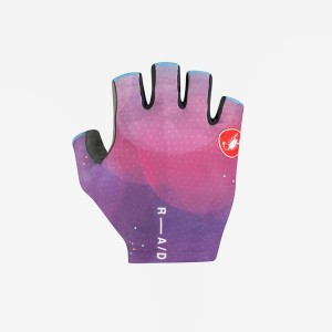 Multicolor Purple Men Castelli COMPETIZIONE 2 Gloves | 802956RDF