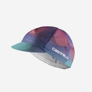 Multicolor Purple Men Castelli R-A/D Cap | 590378LIN