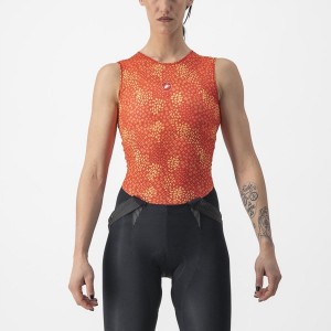 Orange Women Castelli PRO MESH 4 W SLEEVELESS Base Layer | 934208LDM