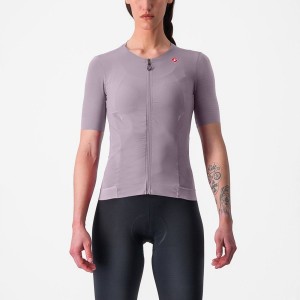 Purple White Women Castelli PREMIO W Jersey | 045239UTG