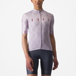 Purple White / Deep Purple Women Castelli DIMENSIONE Jersey | 765824ABQ