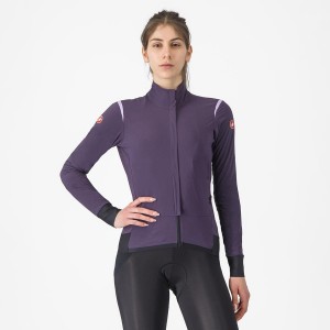 Purple Women Castelli ALPHA FLIGHT ROS W Jackets | 406327QLN