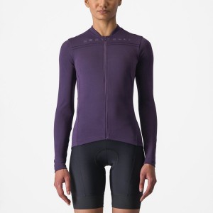 Purple Women Castelli ANIMA 4 LONG SLEEVE Jersey | 834196ZJF