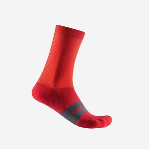 Red Men Castelli ESPRESSO 15 Socks | 439785DIE