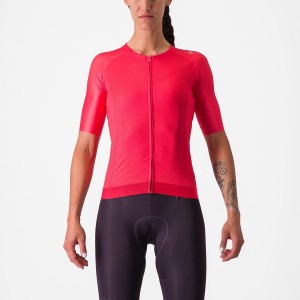 Red Women Castelli AERO PRO 7.0 W Jersey | 057396QLM