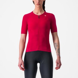 Red Women Castelli PREMIO W Jersey | 806954LEB