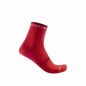 Red Women Castelli ROSSO CORSA W 11 Socks | 142053WPO