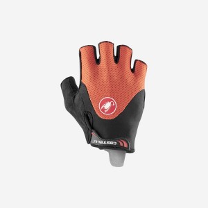 Red / Black Men Castelli ARENBERG GEL 2 Gloves | 725894YHE