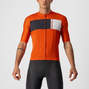 Red / Black / White Men Castelli PROLOGO 7 Jersey | 756829GJU