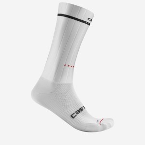 White Men Castelli FAST FEET 2 Socks | 987613PNB