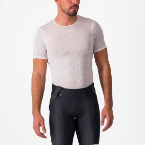 White Men Castelli PRO MESH 2.0 SHORT SLEEVE Base Layer | 756402EXC