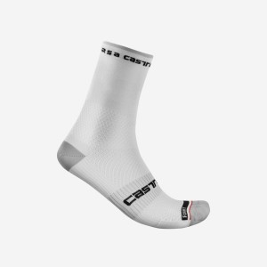 White Men Castelli ROSSO CORSA PRO 15 Socks | 312845JUK