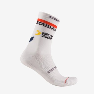 White Men Castelli ROSSO CORSA PRO 15 Socks | 572316CFD